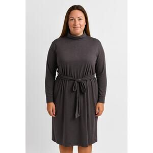 Stylus Cozy Long Sleeve Sweater Dress – Gray – Size Medium – Midi Length – NWT